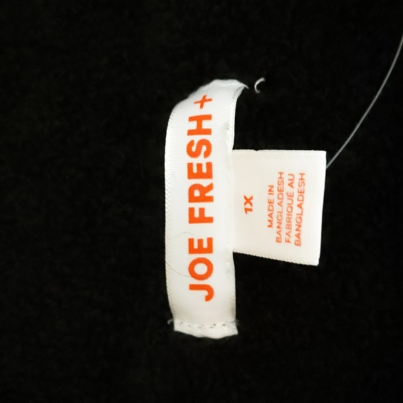 Joe Fresh| NWT Black Crew Neck Sweater Some Recycled Materials - Picture 7 of 13